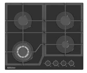Image Plită de gaz Backer Riki 6004 Turbo BL GL