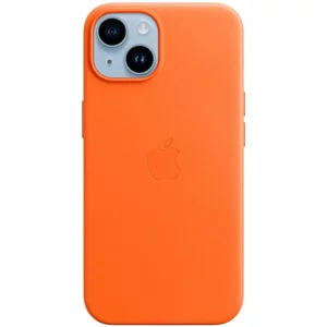 Image Чехол Apple Original iPhone 14 Leather Case with MagSafe Orange