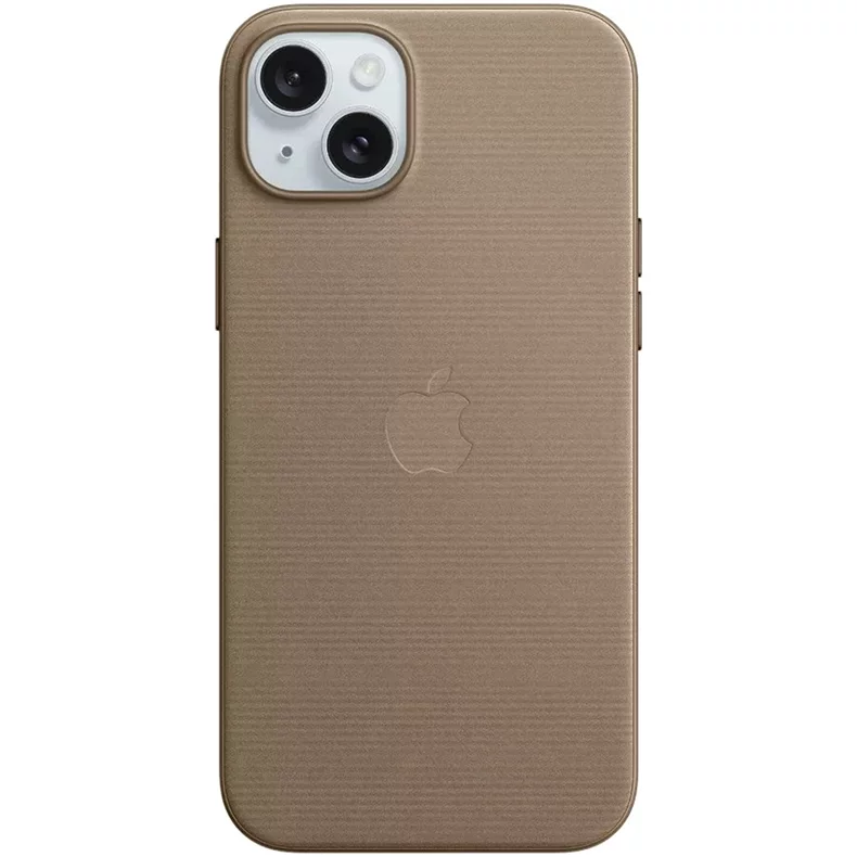 Image Husă Apple Original iPhone 15 Plus Fine Woven Case with MagSafe Taupe