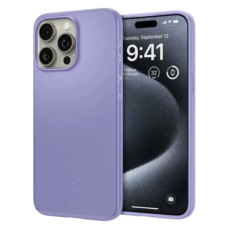 Image Чехол Spigen iPhone 15 Thin Fit Iris Purple