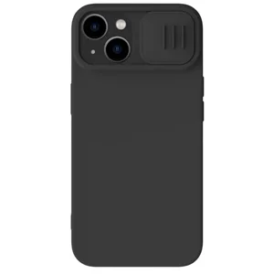 Image Чехол Nillkin for Apple iPhone 15 Plus CamShield Silky Silicone Case Elegant Black