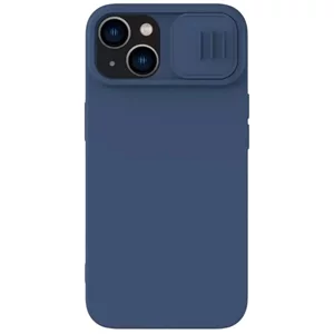 Image Husă Nillkin for Apple iPhone 15 Plus CamShield Silky Silicone Midnight Blue