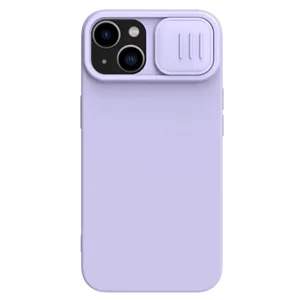 Image Husă Nillkin for Apple iPhone 15 Plus CamShield Silky Silicone Misty Purple