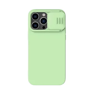 Image Husă Nillkin for Apple iPhone 14 Pro Max CamShield Silky Silicone Mint Green