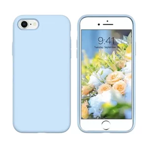 Image Husă Xcover for iPhone 7/8/SE 2020 Liquid Silicone Light Blue