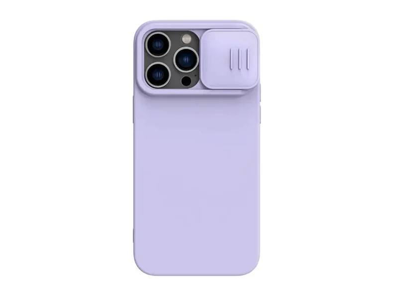 Image Husă Nillkin for Apple iPhone 14 Pro CamShield Silky Silicone Misty Purple
