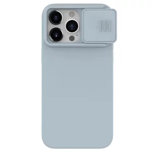 Image Husă Nillkin for Apple iPhone 15 Pro CamShield Silky Silicone Star Gray
