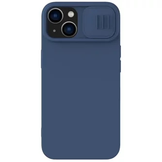 Husă Nillkin for Apple iPhone 15 CamShield Silky Silicone Midnight Blue
