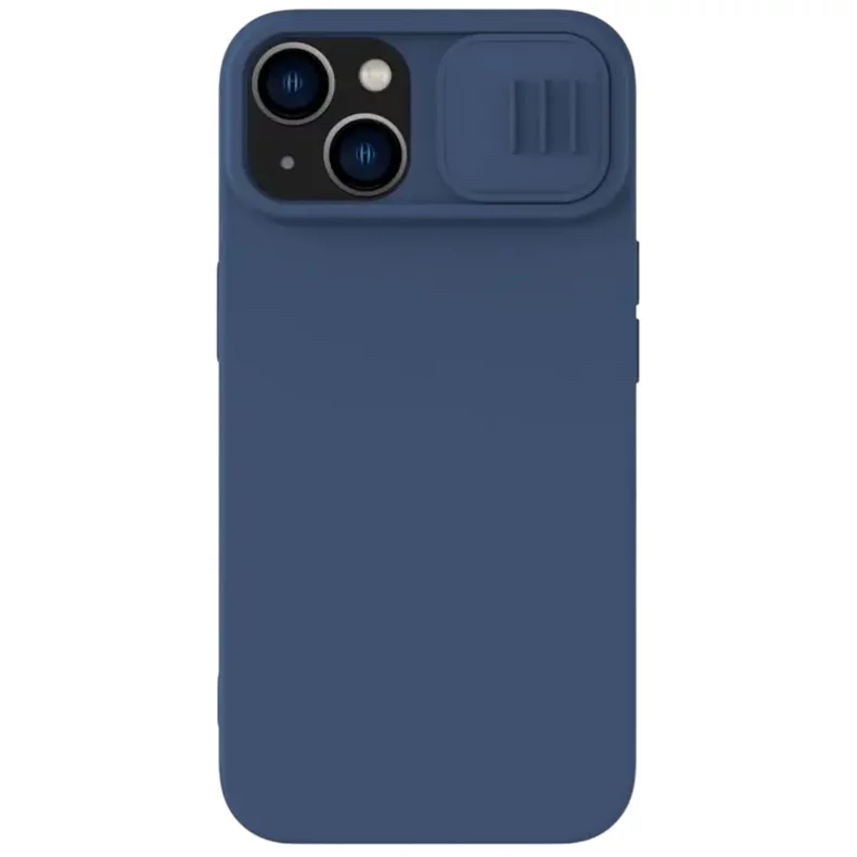 Image Husă Nillkin for Apple iPhone 15 CamShield Silky Silicone Midnight Blue