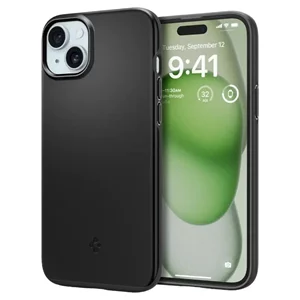 Image Чехол Spigen iPhone 15 Plus Thin Fit Black