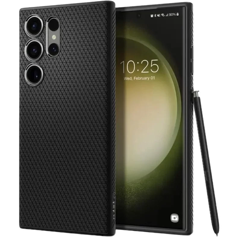Image Чехол Spigen Samsung S23 Ultra Liquid Air Matte Black