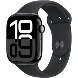 Image Умные часы Apple Watch Series 10 GPS 42mm MWWE3 Jet Black Aluminum with Black Sport Band S/M