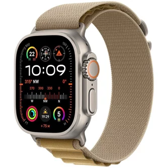 Ceas inteligent Apple Watch Ultra 2 GPS+LTE 49mm MX4F3 Natural Titanium Case/Tan Alpine Loop M