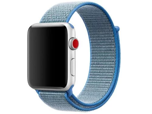Image Ремешок Helmet for Apple Watch Nylon Loop Strap 42/44/45mm Light Blue