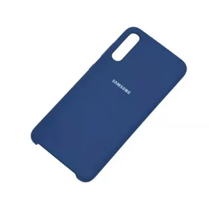 Image Чехол Helmet Liquid Silicone Grid Samsung A70 Blue