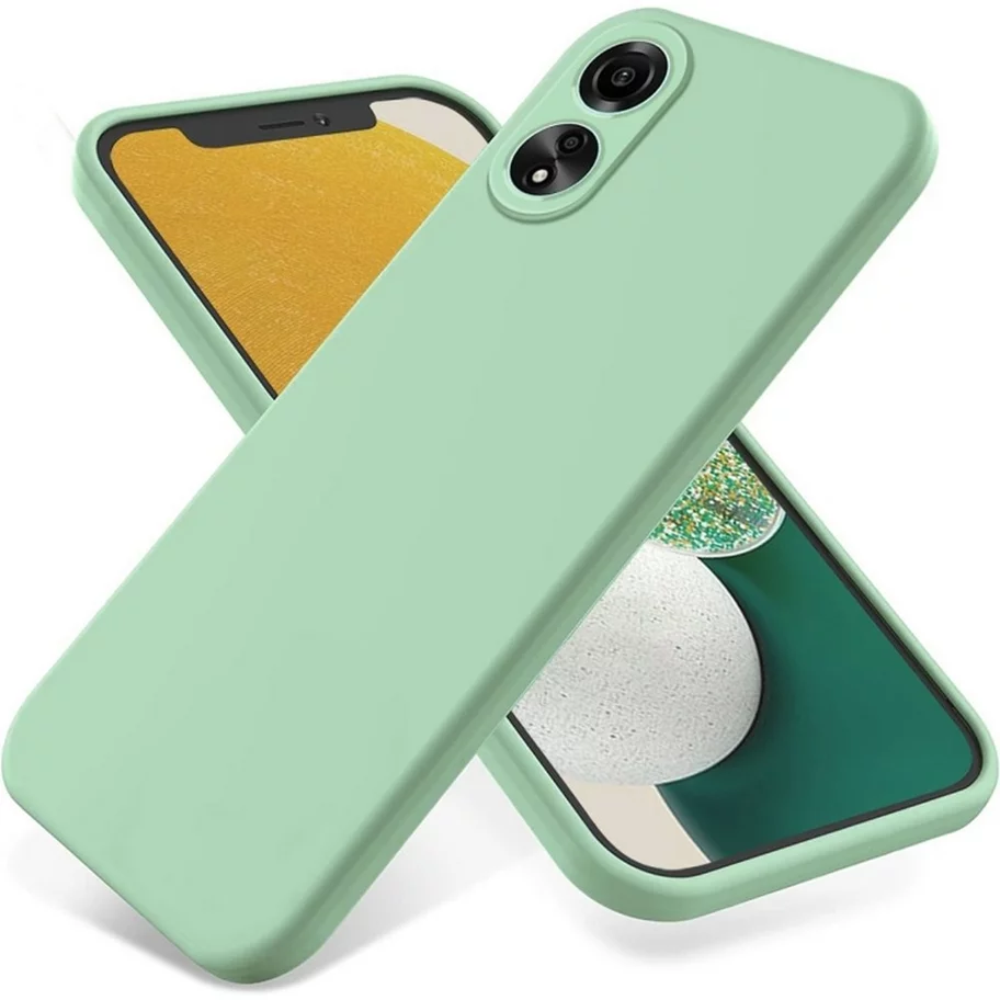 Image Чехол Helmet Liquid Silicone Oppo A78 4G Green