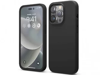 Husă Helmet Liquid Silicone iPhone 15 Pro Max Black