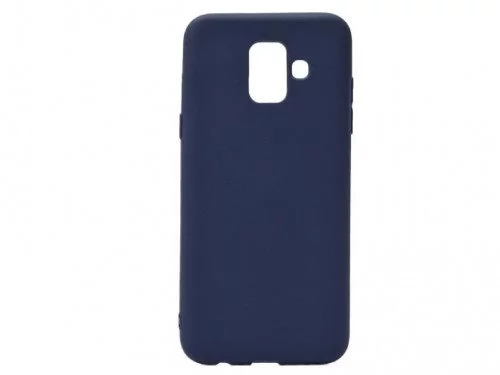 Image Чехол Helmet for Samsung Galaxy A6 2018 TPU Suede Dark Blue