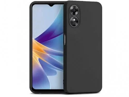 Чехол Helmet Oppo A17 Liquid Silicone Black
