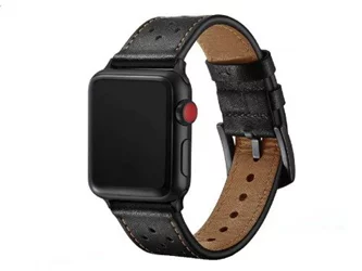 Curea Helmet Apple Watch Strap 38/40/41mm Leather M/L Black