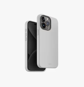 Husă Uniq iPhone 15 Pro Max Hybrid Magclik Charging Lino Hue Grey