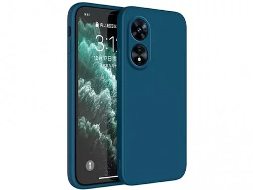 Чехол Helmet Oppo A38 Liquid Silicone Blue