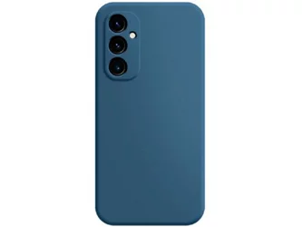 Husă WOO Samsung Galaxy A55 Liquid Silicone Blue