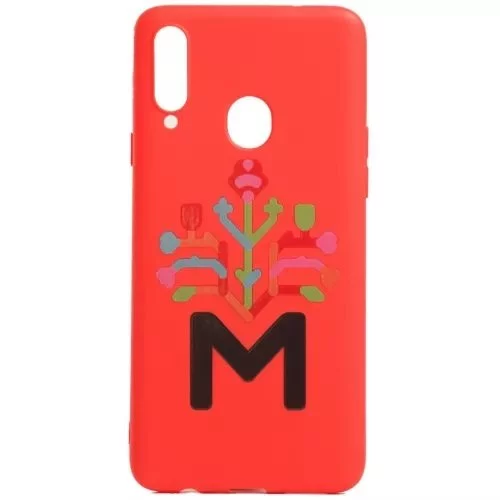 Чехол Helmet TPU Print Moldova Samsung A20S Red