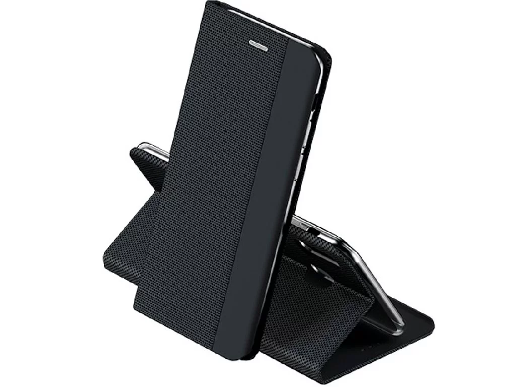 Husă WOO Shell Flip Nylon Xiaomi Redmi Note 13 Pro Plus 5G Black