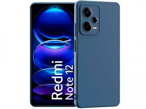 Чехол Helmet Liquid Silicone Redmi Note 12 4G Blue