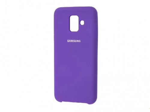 Image Чехол Helmet TPU Suede Samsung A6 (2018) Purple