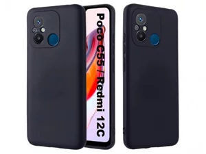 Image Чехол Helmet Liquid Silicone Redmi 12C Black