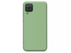 Image Чехол Helmet for Samsung Galaxy M12 4G Liquid Silicone Green