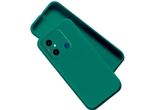 Husă Helmet for Redmi 12C Liquid Silicone Green
