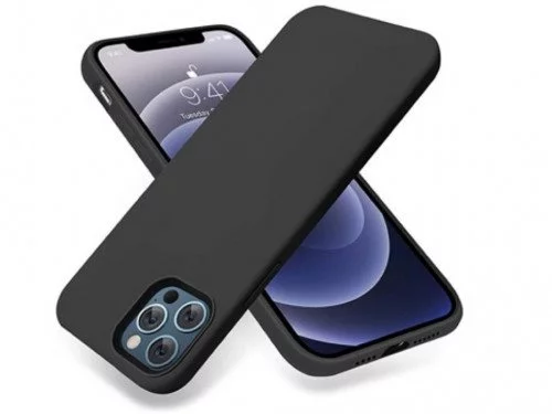Husă Helmet for iPhone 13 Pro Max Liquid Silicone Black