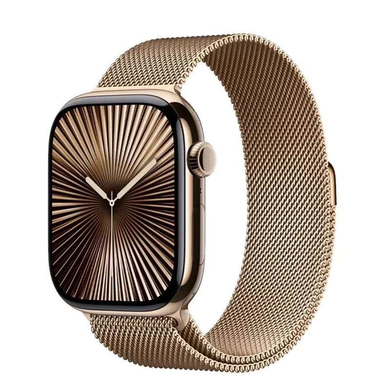 Image Умные часы Apple Watch Series 10 GPS+LTE 42mm MX083 Gold Titanium Gold Milanese Loop