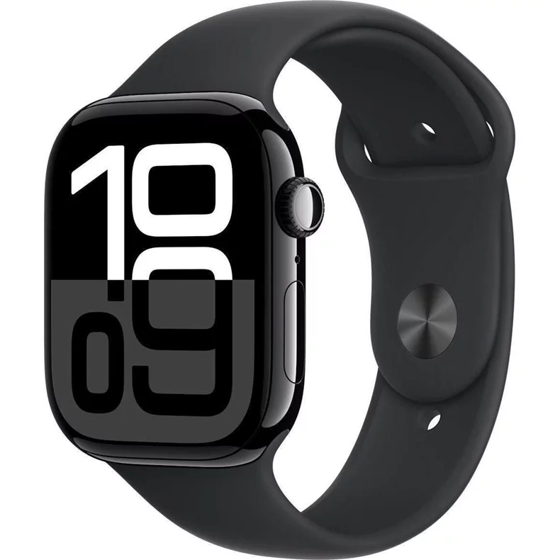 Image Умные часы Apple Watch Series 10 GPS+LTE 46mm MWY43 Jet Black Aluminum case Black SportBand M/L