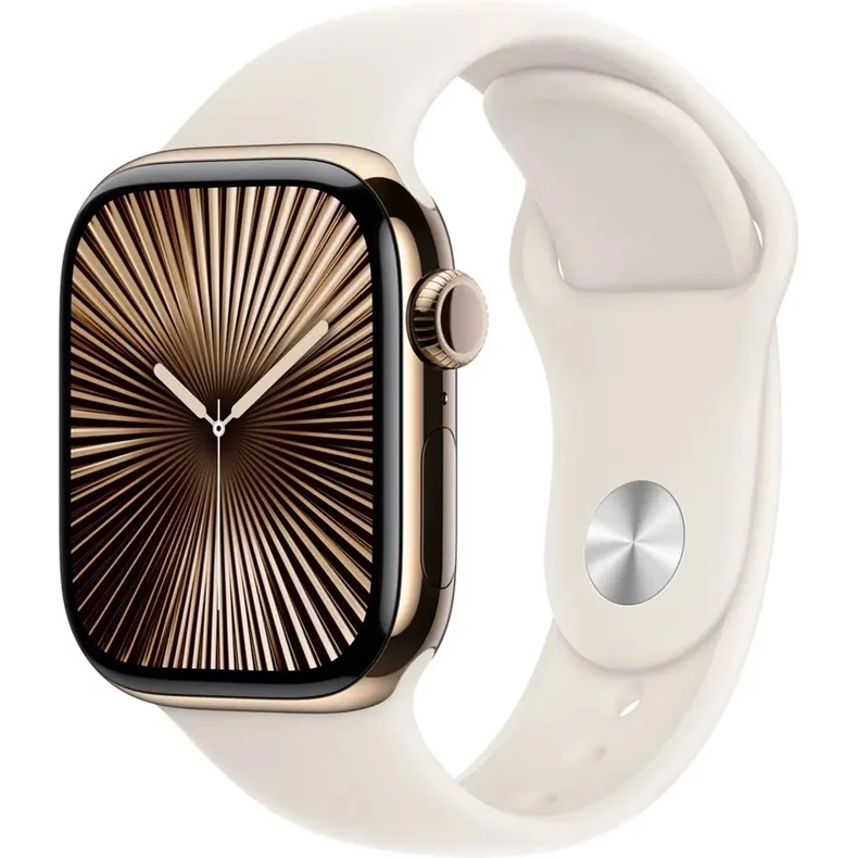 Image Умные часы Apple Watch Series 10 GPS+LTE 42mm MX063 Gold Titanium Starlight S/M