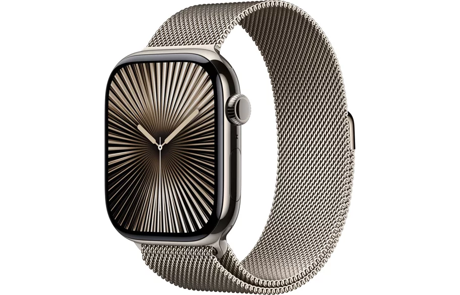 Image Умные часы Apple Watch Series 10 GPS+LTE 42mm MWXF3 Natural Titanium Natural Milanese Loop