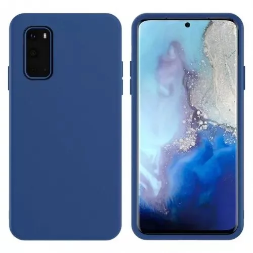 Чехол Helmet for Samsung Galaxy A03s Liquid Silicone Blue