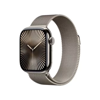 Ceas inteligent Apple Watch Series 10 GPS+LTE 46mm MWYC3 Natural Titanium Natural Milanese Loop M/L