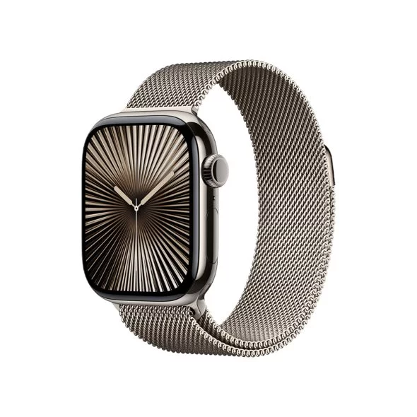Image Умные часы Apple Watch Series 10 GPS+LTE 46mm MWYC3 Natural Titanium Natural Milanese Loop M/L