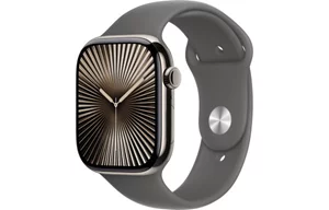 Image Умные часы Apple Watch Series 10 GPS+LTE 46mm MWY93 Natural Titanium Stone Grey Sport Band S/M