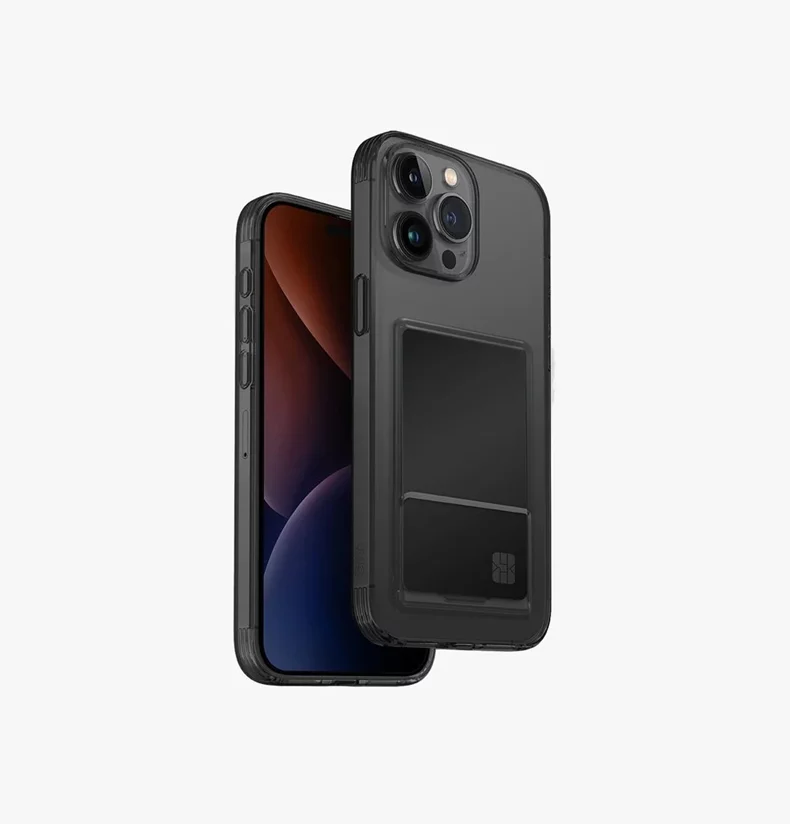Image Husă Uniq Hybrid Air Fender ID for iPhone 15 Pro Max Grey