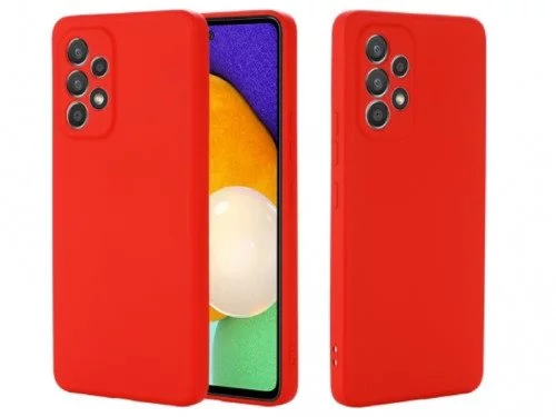 Husă Helmet for Samsung Galaxy A53 Liquid Silicone Red