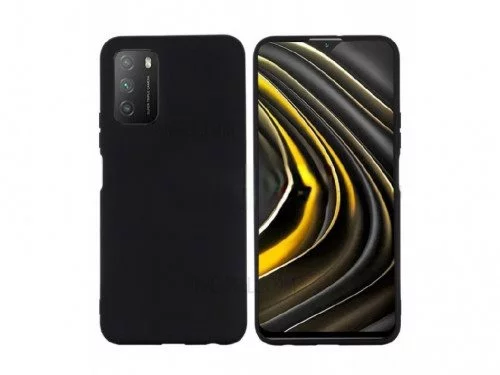 Husă Helmet for Xiaomi Poco M3 Liquid Silicone Black