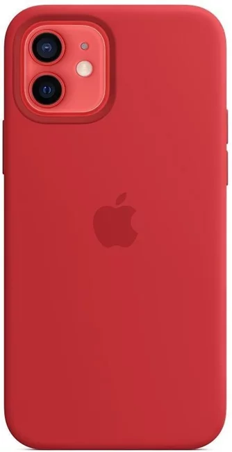 Чехол Helmet for iPhone 12 Liquid Silicone Red