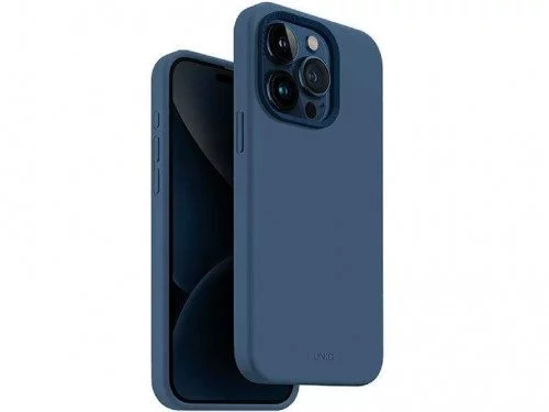 Image Husă Uniq for Apple iPhone 15 Pro Hybrid Magclik Charging Lino Hue Blue