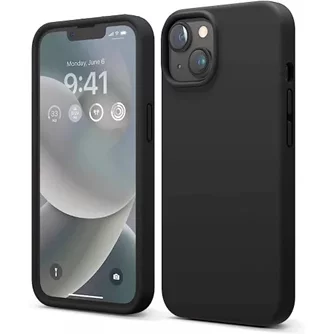 Чехол Helmet for iPhone 14 Liquid Silicone Black