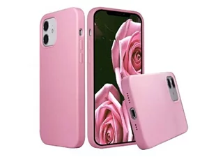 Image Чехол Helmet Liquid Silicone Apple iPhone 12 Rose